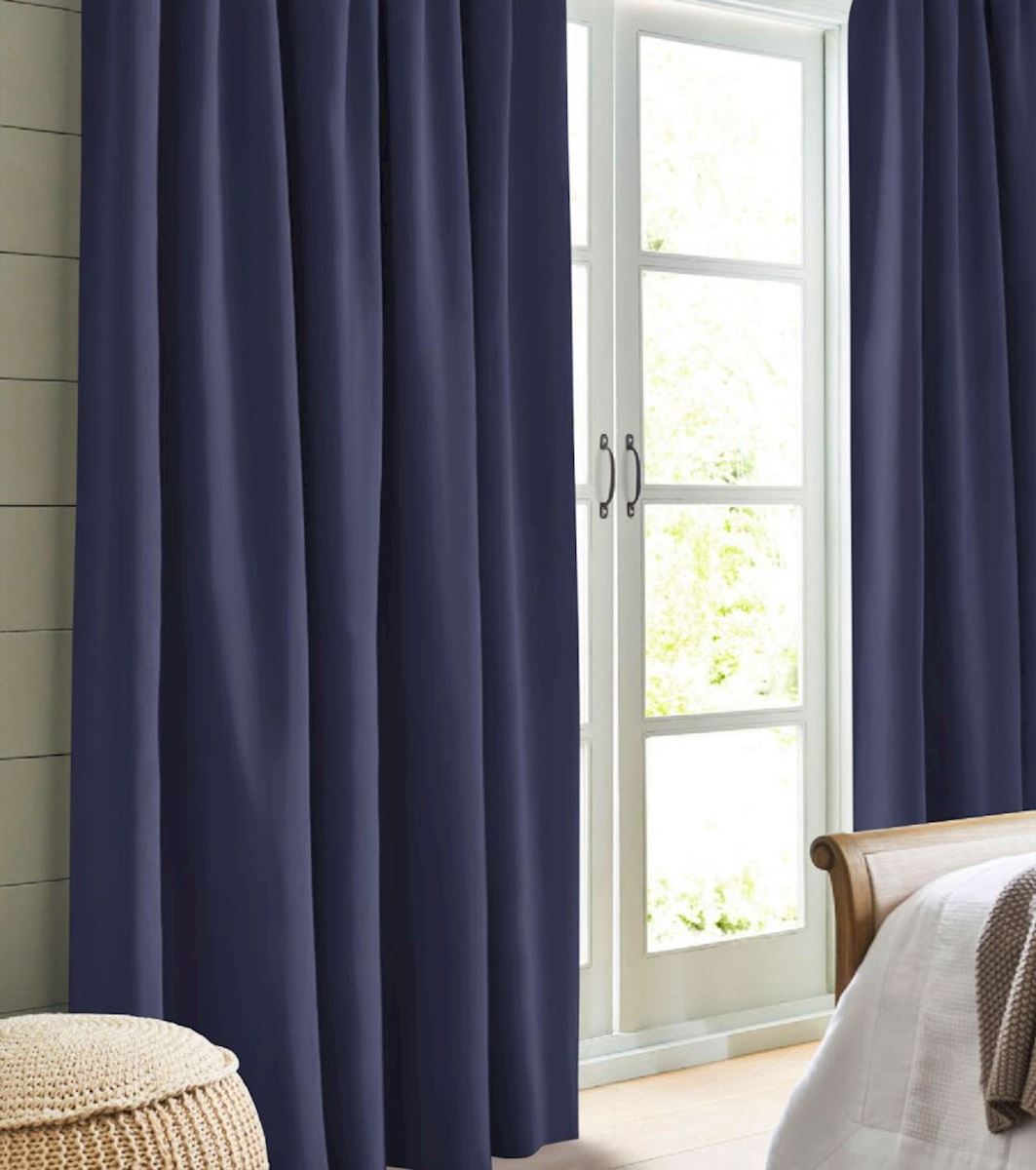 Darkening curtain dark blue Cyrill