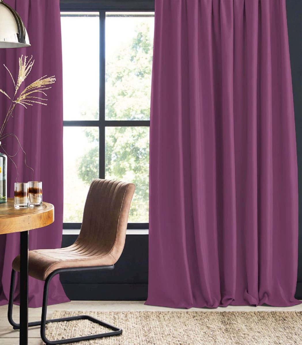 Blackout curtain violet Cyrill