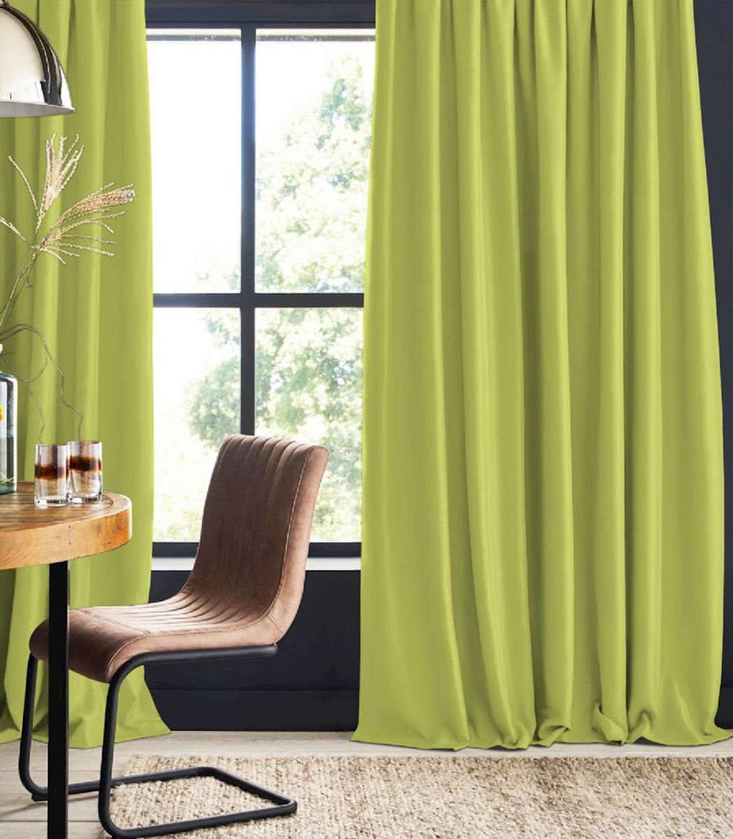 Cotton curtain green Dewi