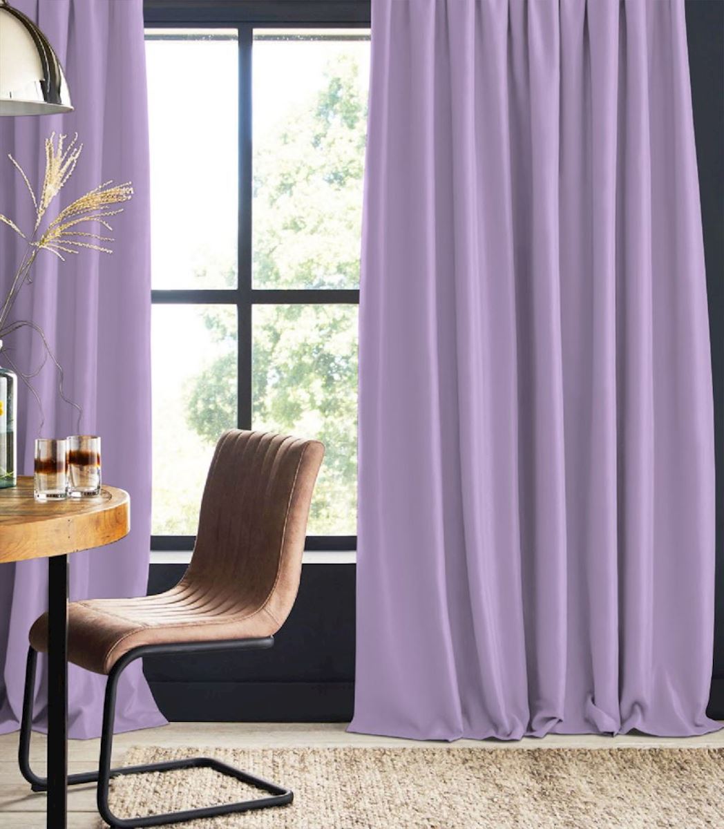 Cotton curtain lilac Dewi