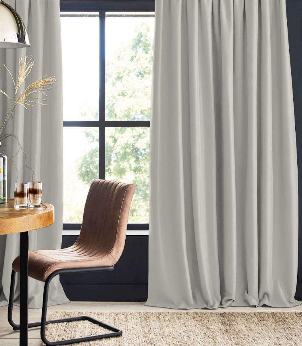 Cotton curtain light gray Dewi