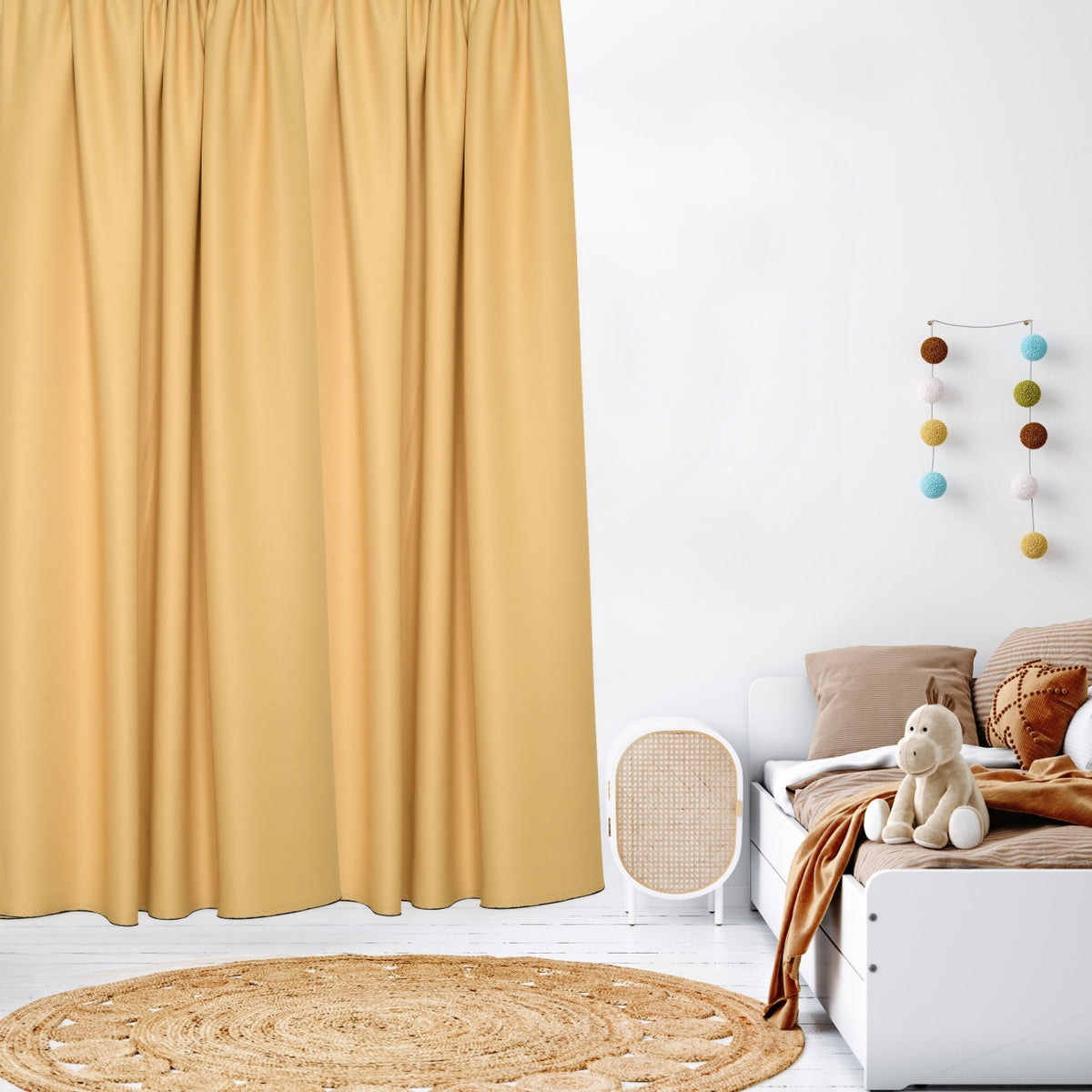 Blackout curtain &quot;100% Blackout&quot; pale yellow Matteo