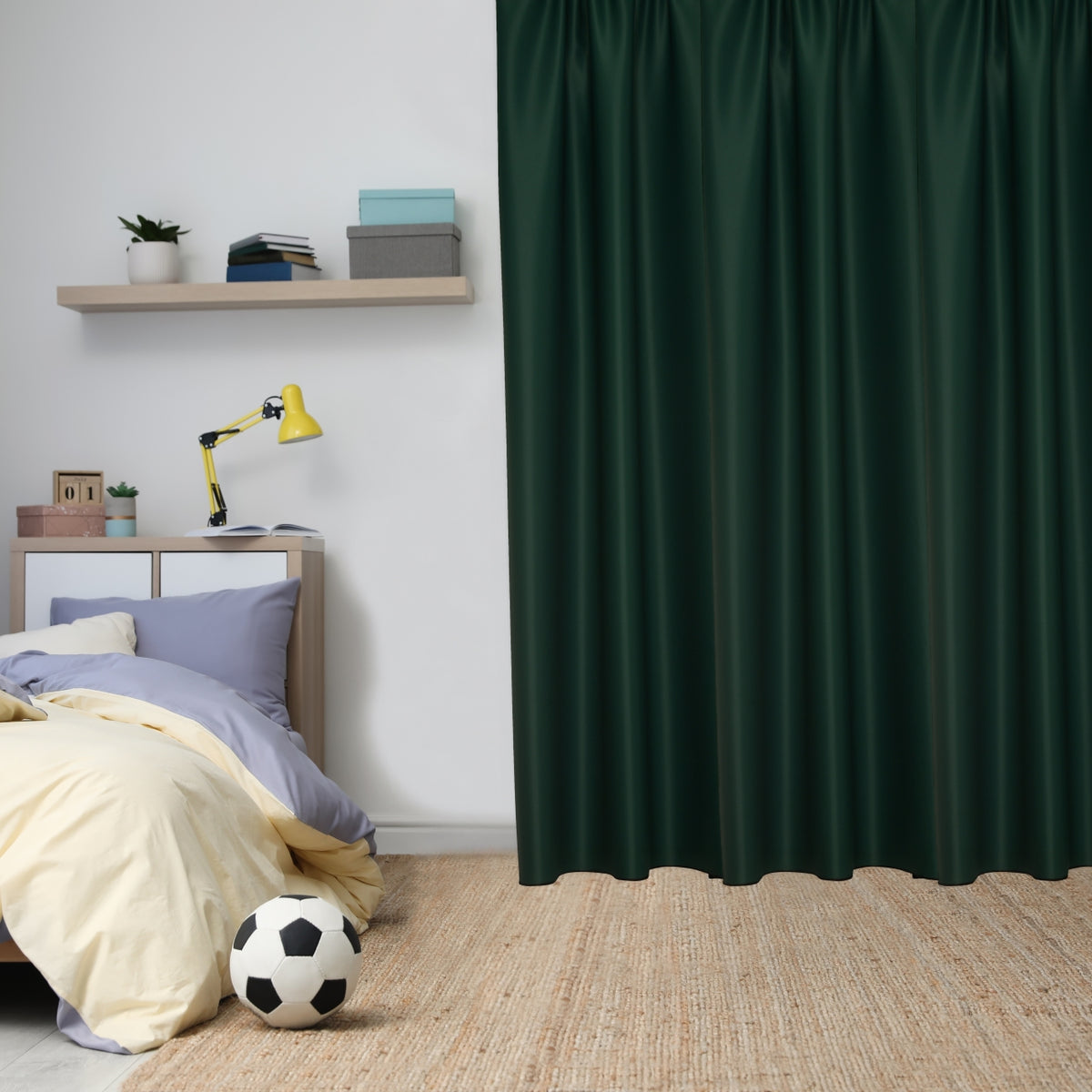 Blackout curtain &quot;100% Blackout&quot; bottle green Matteo