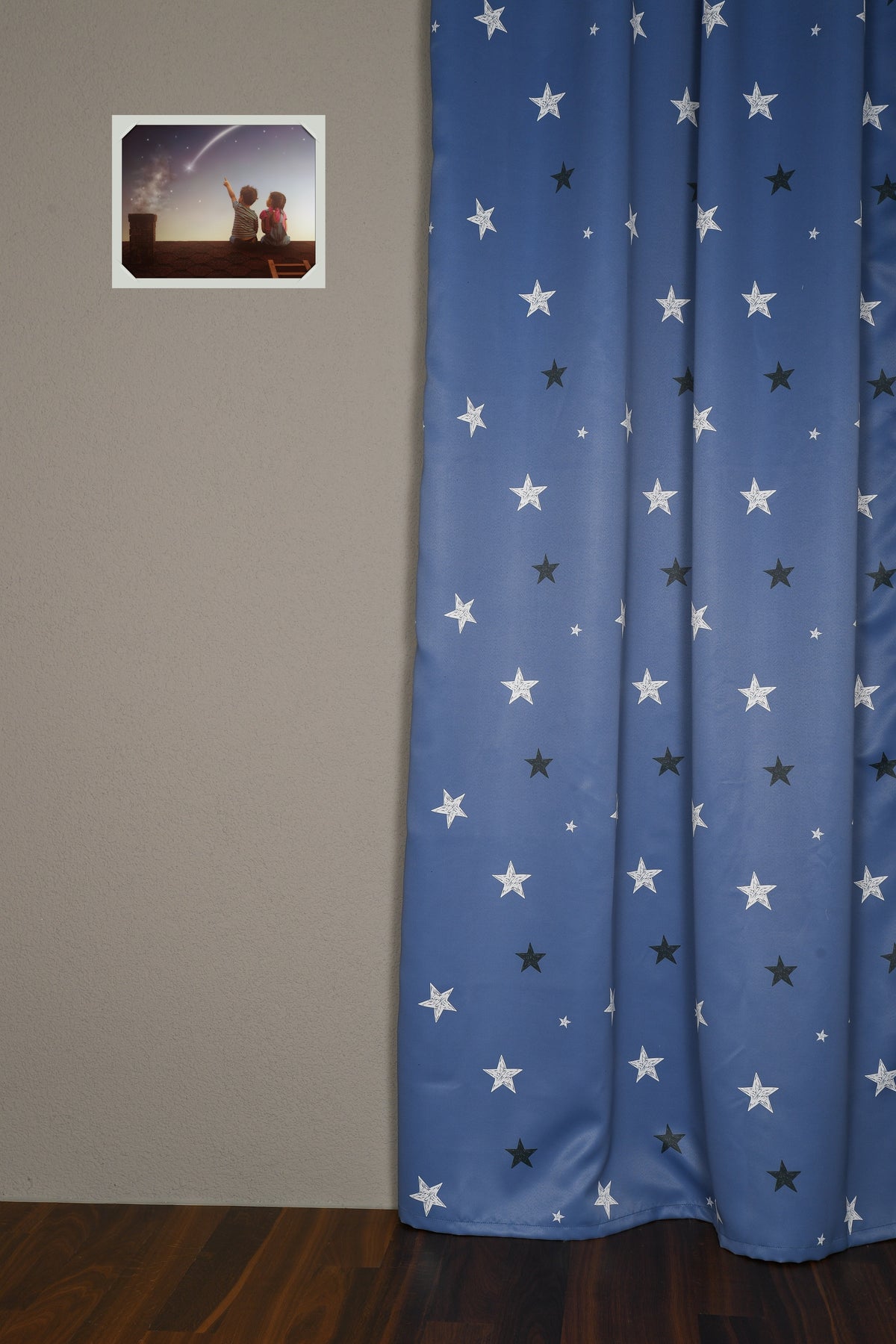 Blackout curtain &quot;Stars&quot; blue Neo