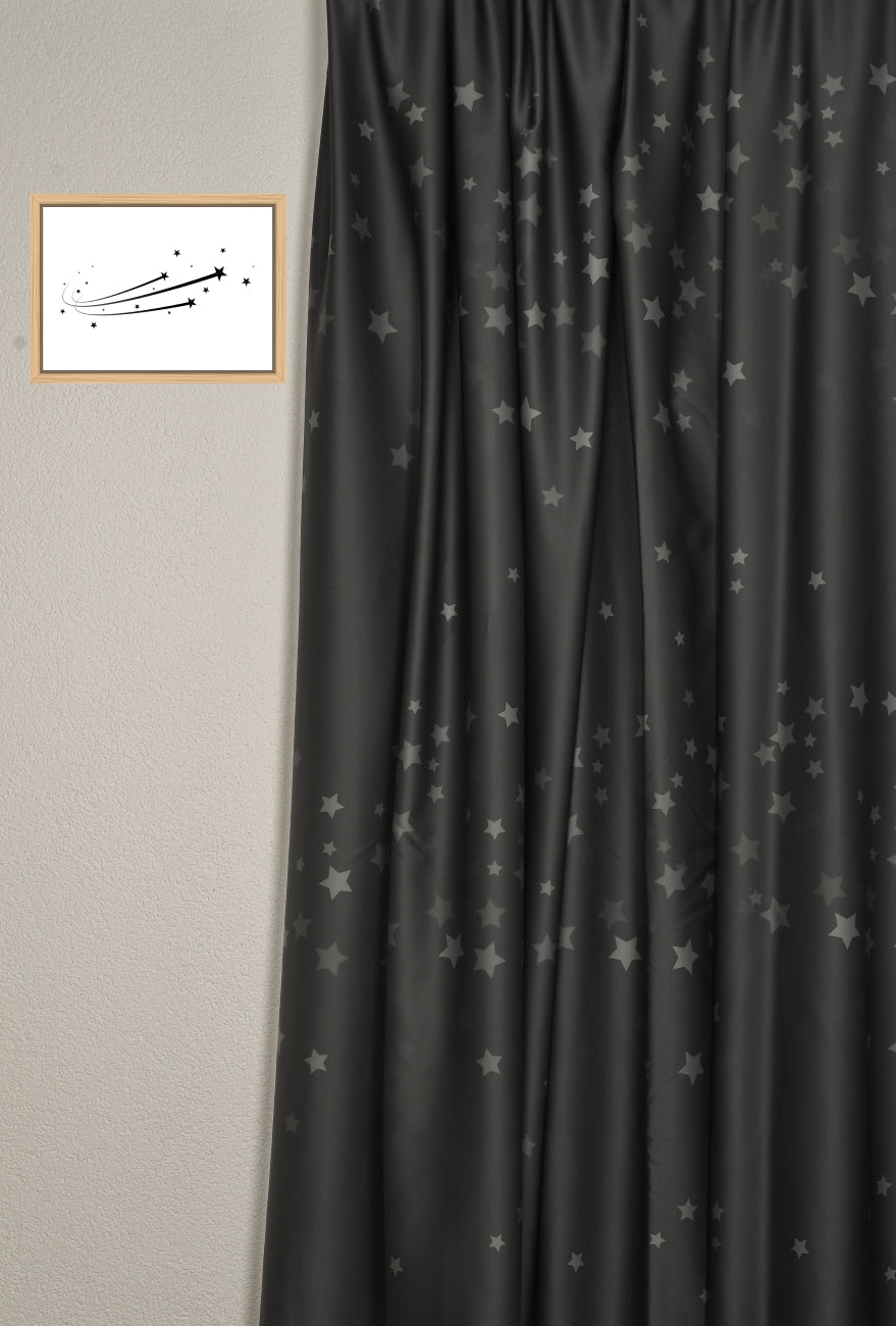 Darkening curtain &quot;Stars&quot; anthracite Hunter