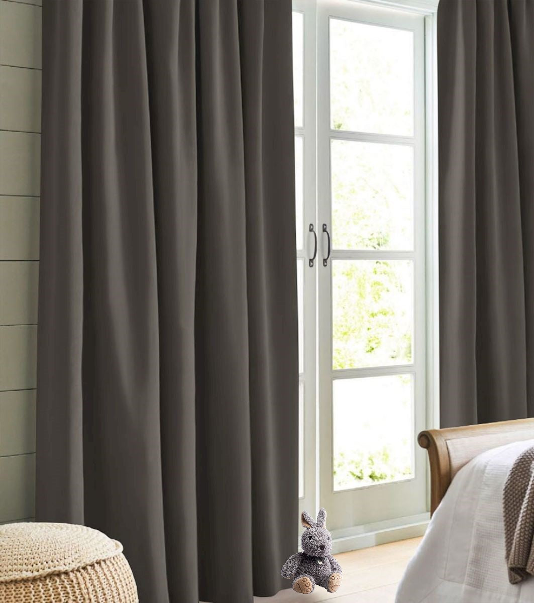 Darkening curtain dark gray Cyrill