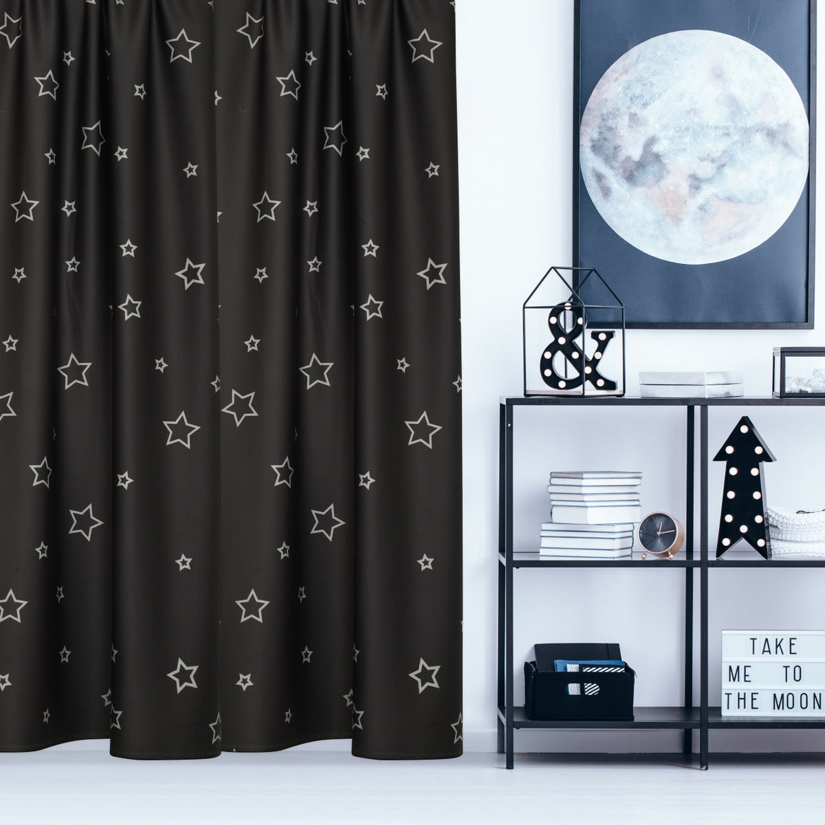 Blackout curtain &quot;Stars&quot; black Orion