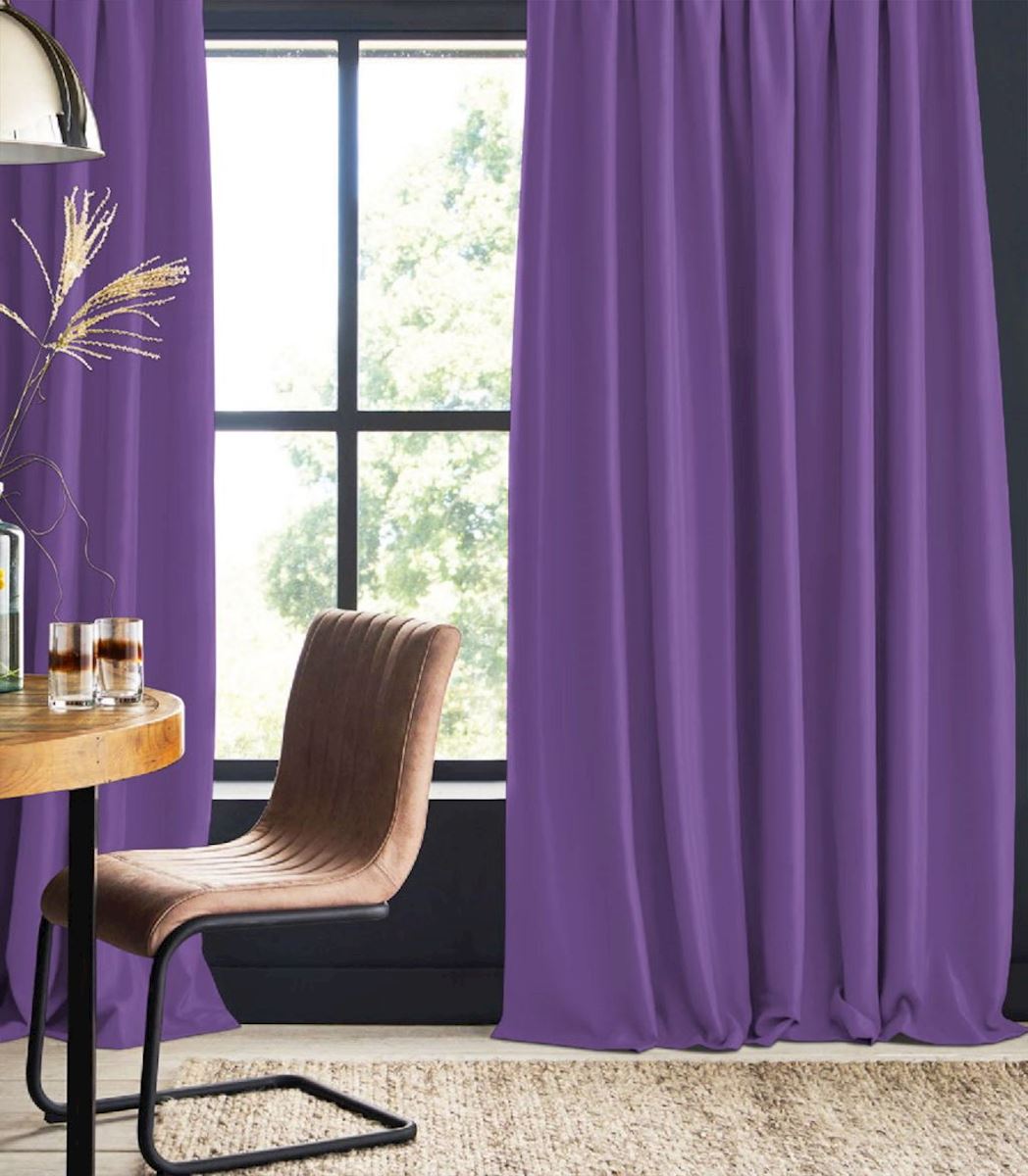 &quot;Linen curtain&quot; night curtain violet Edda