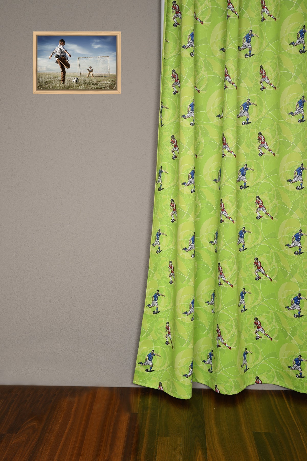 Blackout curtain &quot;Football&quot; green Keiko