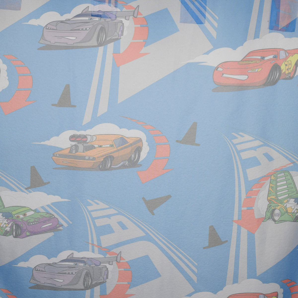 Day curtain &quot;Racing car&quot; blue Cars