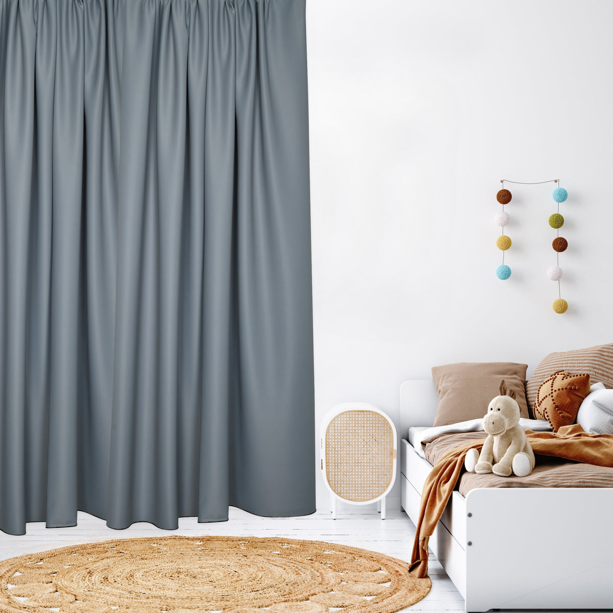 Blackout curtain &quot;100% Blackout&quot; light gray Matteo