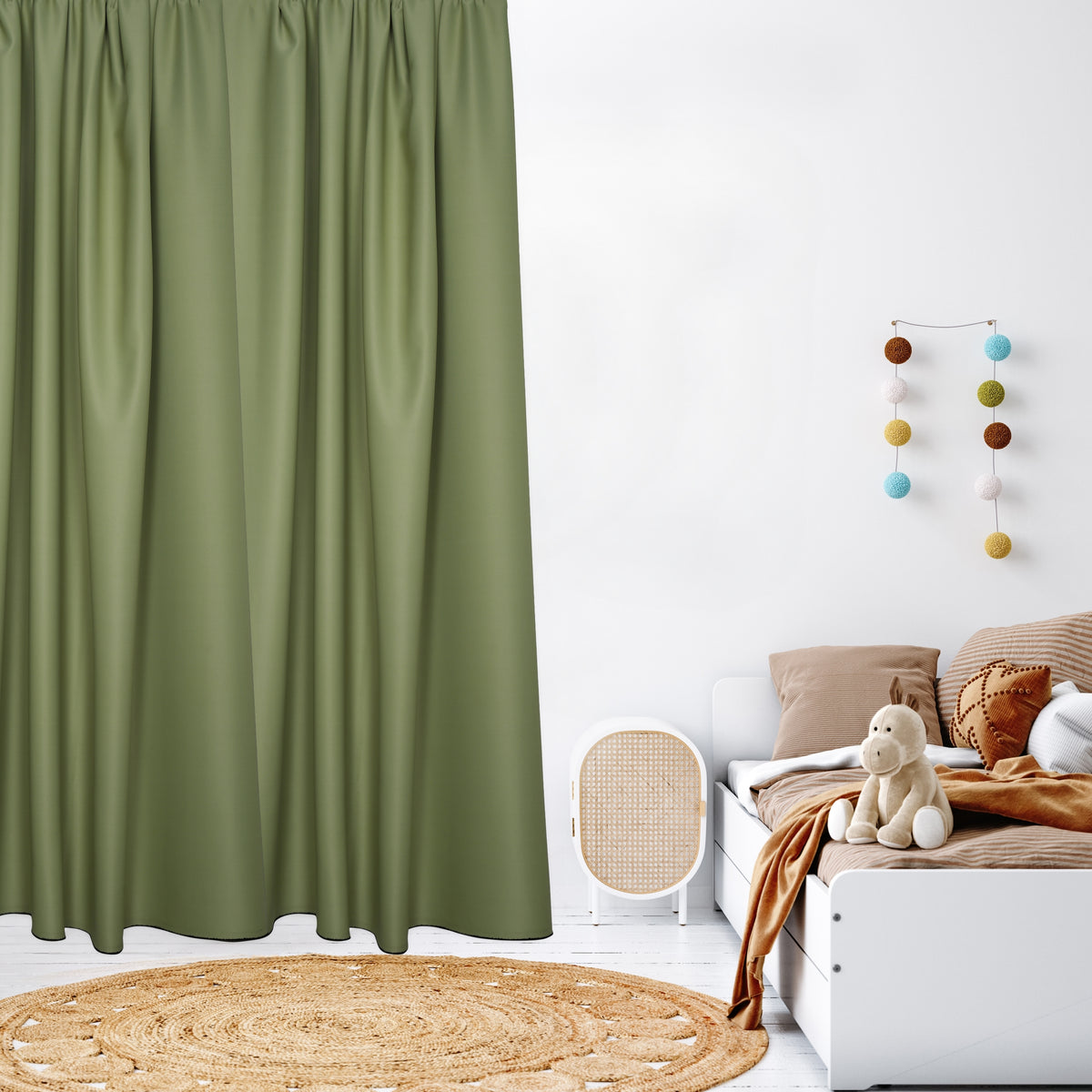 Blackout curtain &quot;100% Blackout&quot; lime green Matteo