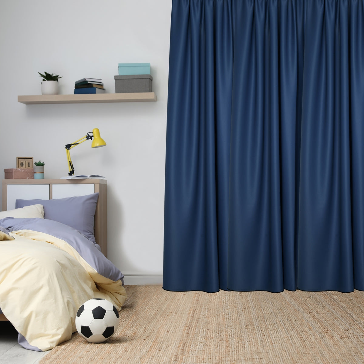 Blackout curtain &quot;100% Blackout&quot; dove blue Matteo