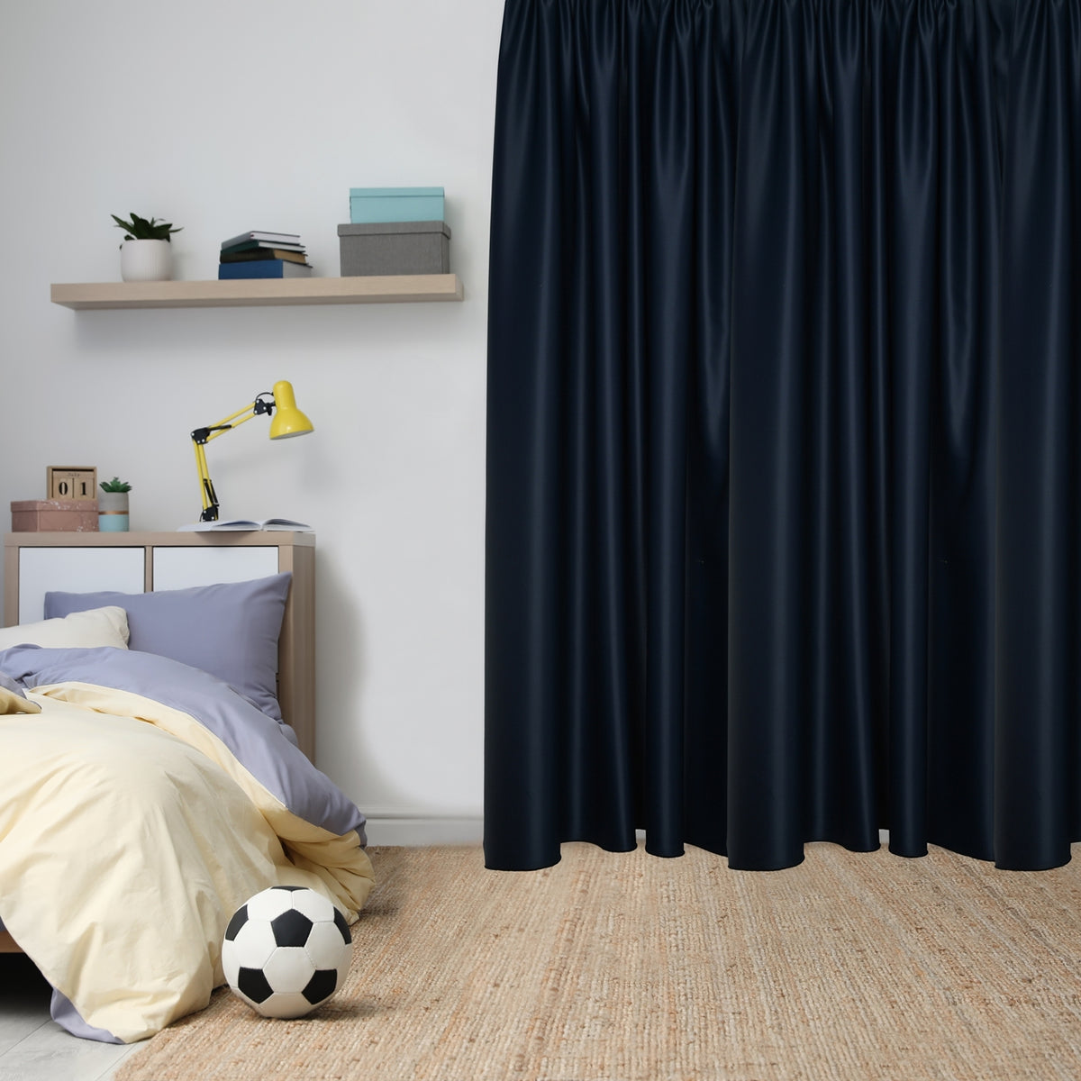 Blackout curtain &quot;100% Blackout&quot; dark blue Matteo