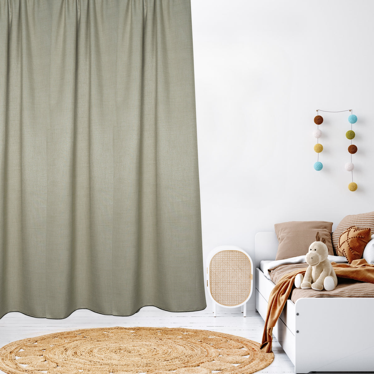 Blackout curtain beige Mael