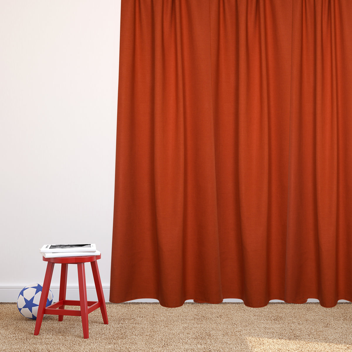 Night curtain orange Linda