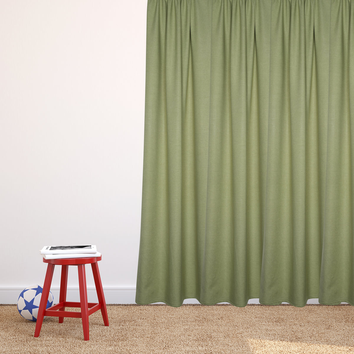 Night curtain apple green Linda