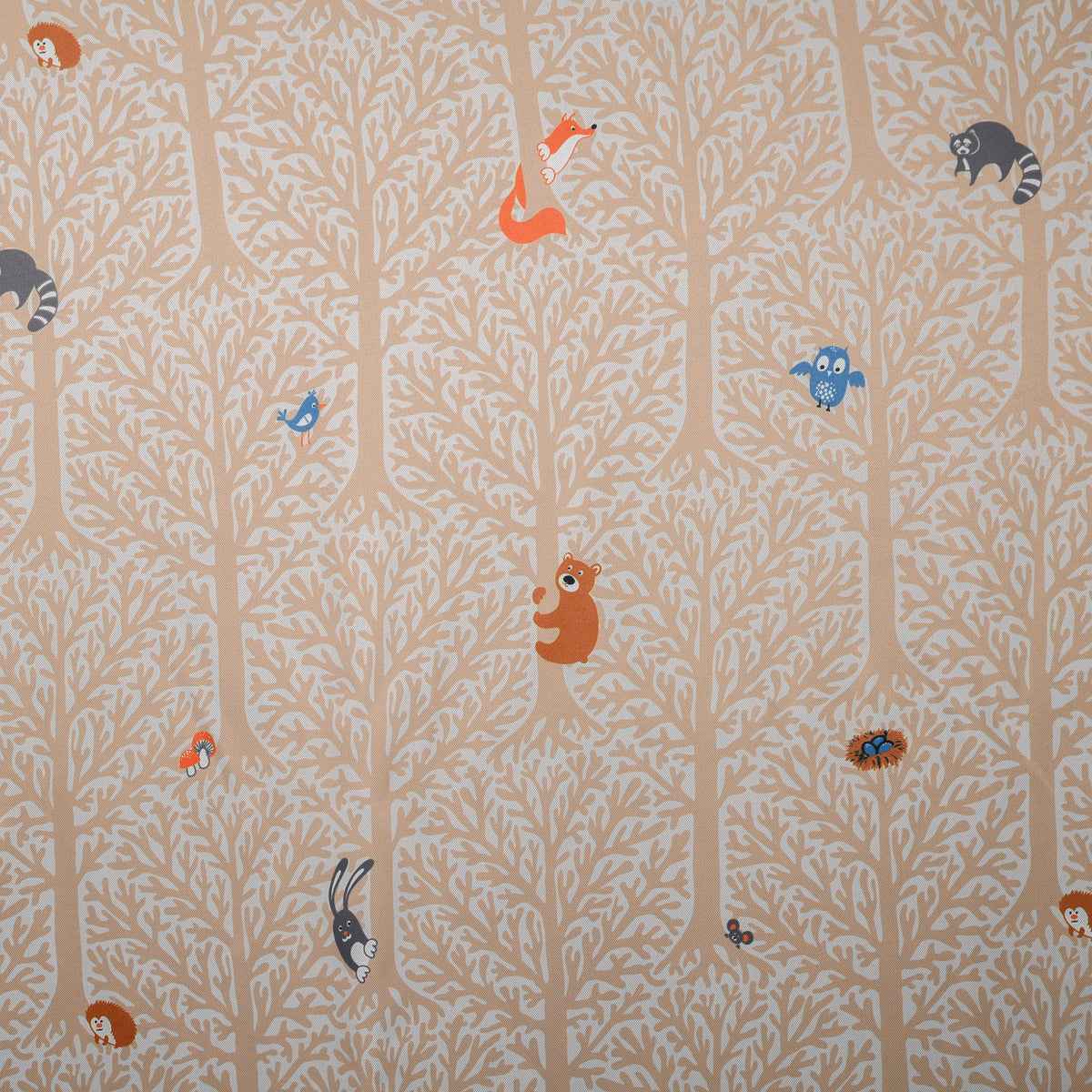 Blackout curtain &quot;Forest animals&quot; brown Woodland